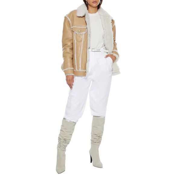 IRO Kwood shearing jacket Beige - Picture 5 of 14